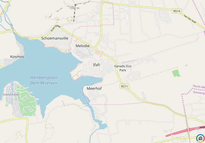 Map location of Birdwood Estate